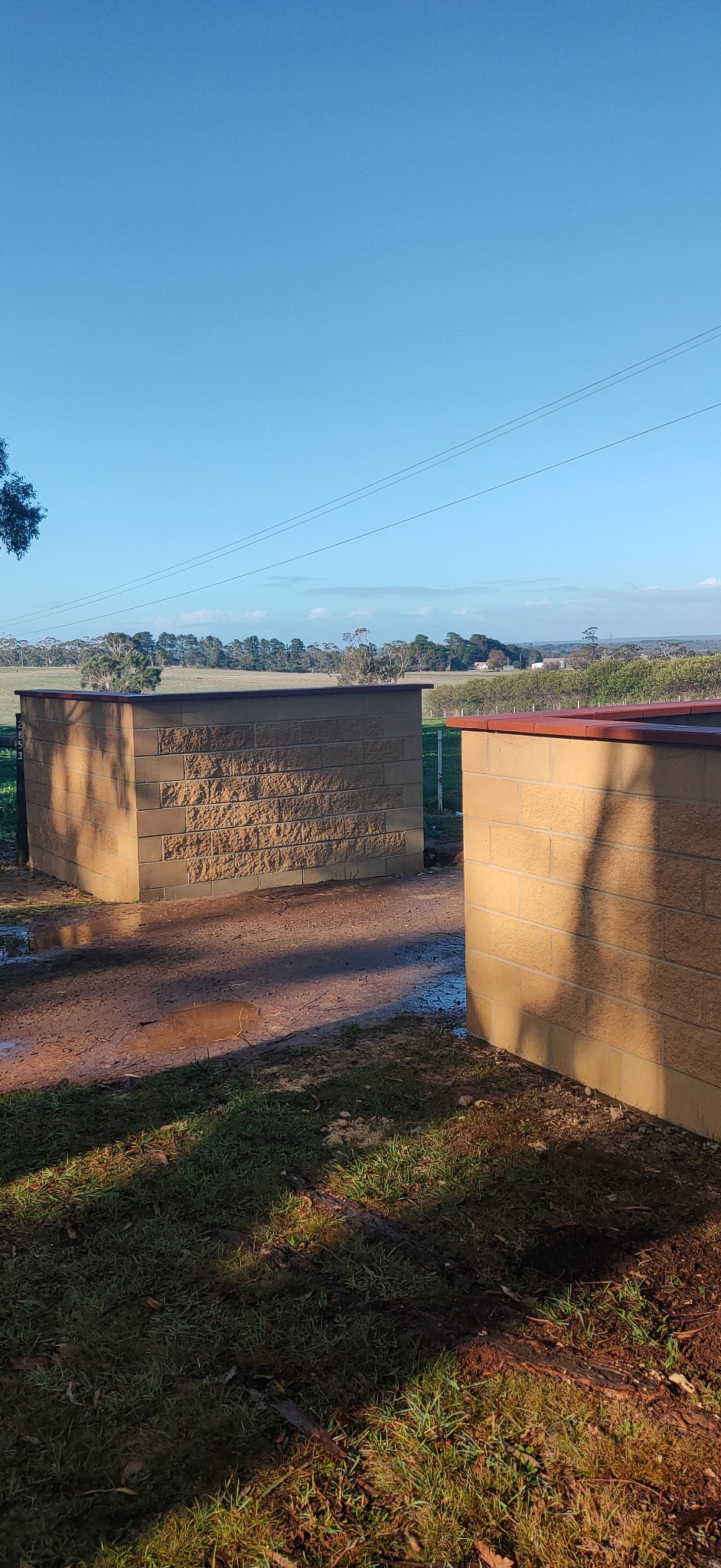 Tan brick exterior wall
